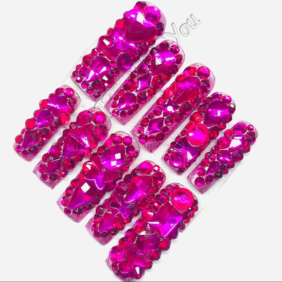 GREAT FAITH - LONG SQUARE PRESS ON NAILS - Picture 6 of 13